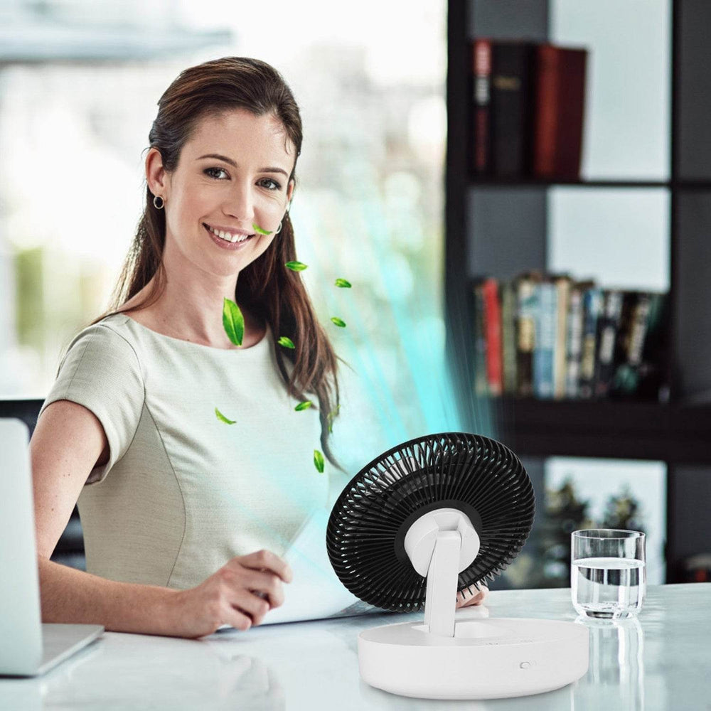 Foldable Rechargeable Portable Remote Control Desk Fan - EX-STOCK Canada