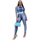 Fashion Skinny 2pcs Printed Athleisure Outfit women - EX-STOCK Canada
