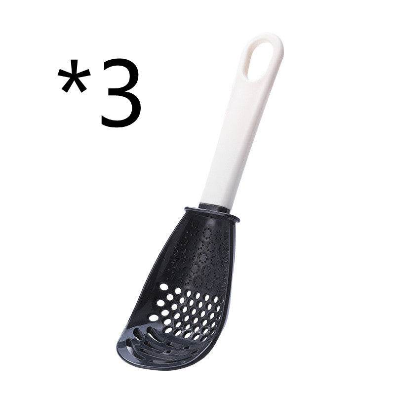 Multifunctional Slotted Spoon Grinding Cooking Spoon Mashed Auxiliary Food Ginger Garlic Spoon Press Potatoe Stir-frying Spatula Kitchen Gadget - EX-STOCK Canada
