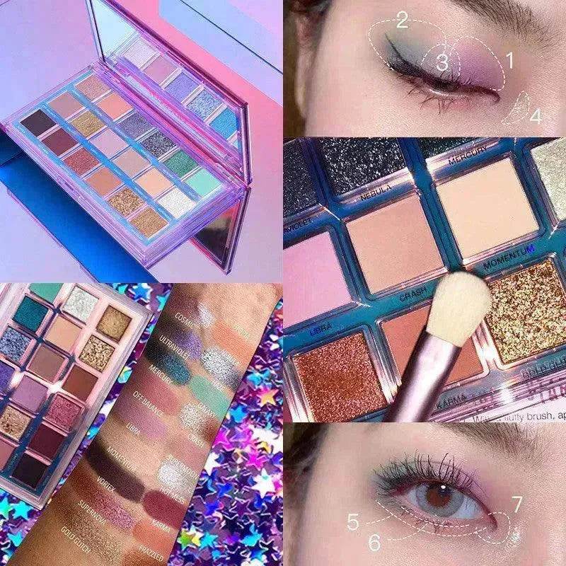 Desert Eyeshadow Palette Crystal Texture Matte Pearl Powder Delicate Eye Shadow - EX-STOCK Canada