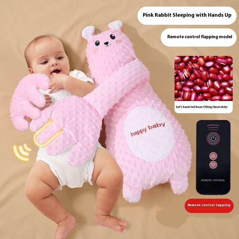 Oreiller Épuisant pour Bébé Contrôlé à Distance à Main Apaisant pour le Sommeil du Bébé Peluche Cartoon Confort pour Tout-PetitEX-STOCK Canada