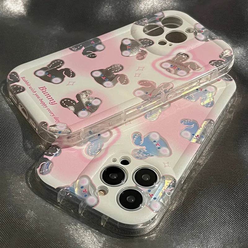 Cute Gradient Laser Rabbit Phone Case - EX-STOCK Canada