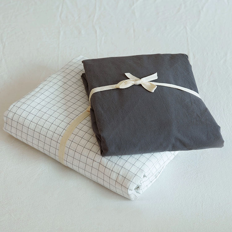 Washed Cotton Four-piece Duvet Cover Bedding EX-STOCK Canada