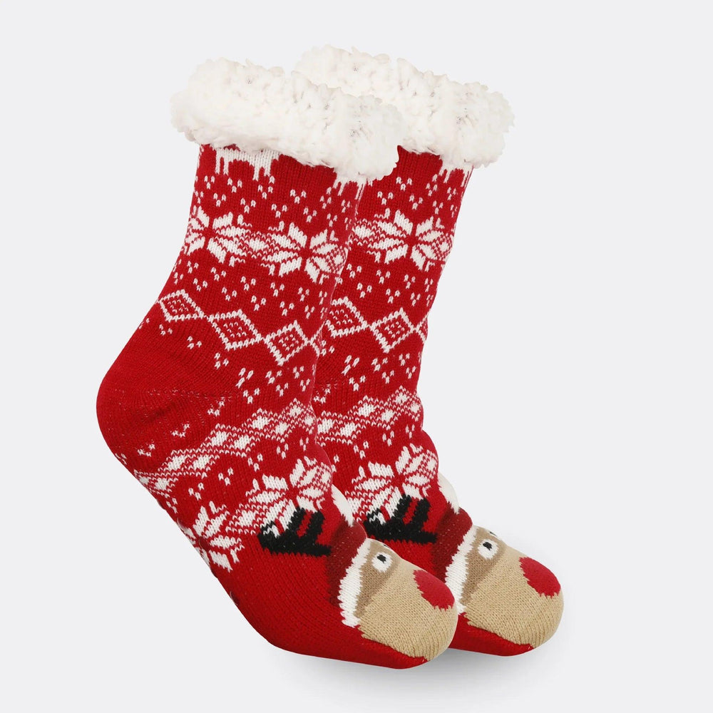Christmas Women's Thickened Fleece-lined Room Socks EX-STOCK Canada