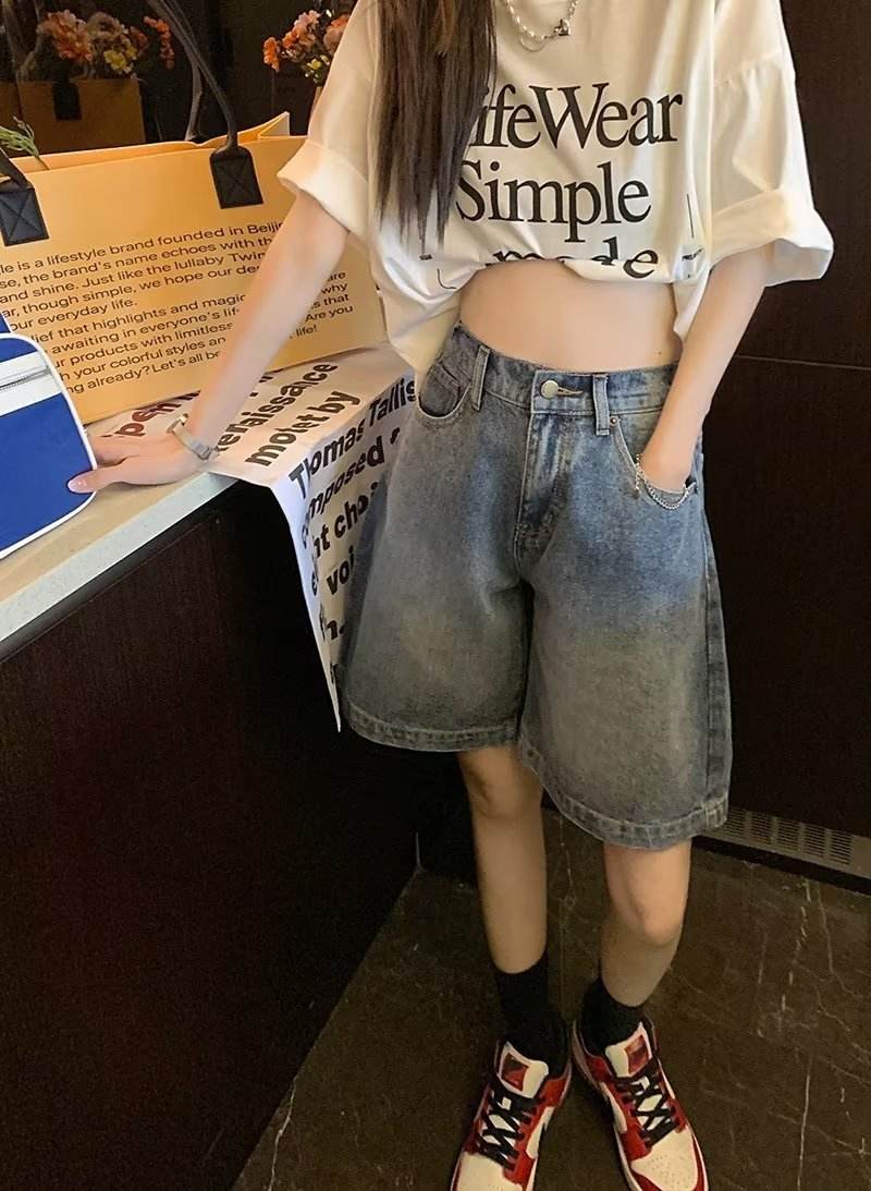 Retro Unisex Denim Jeans Short - EX-STOCK Canada