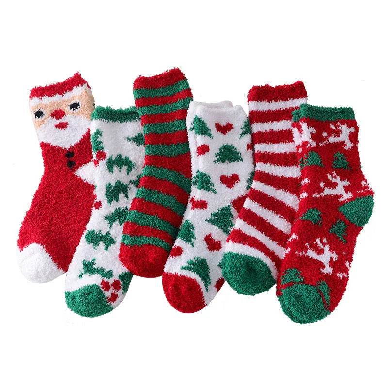Fashion Simple Coral Fleece Christmas Stockings Gift Box - EX-STOCK Canada