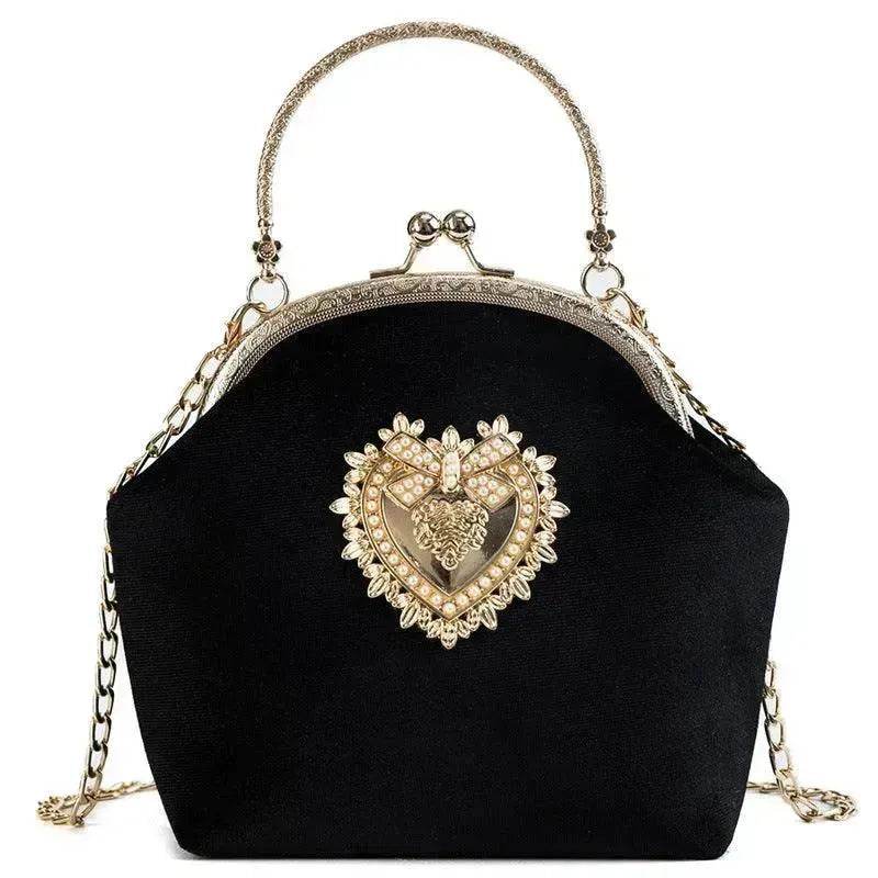 Diamond Retro Style Women Shoulder Medium Size Zipper Handbag - EX-STOCK Canada