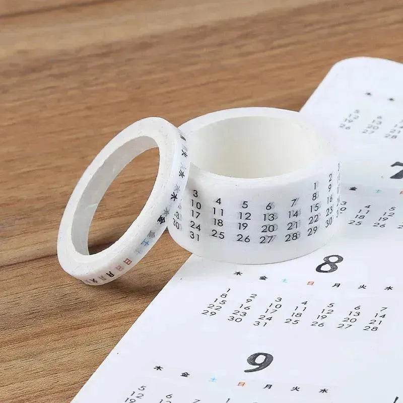 Digital Hand Account Tape Sticker Time Management Month Week - EX-STOCK Canada