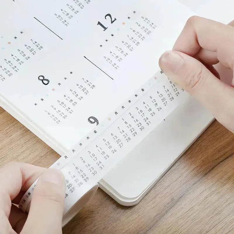 Digital Hand Account Tape Sticker Time Management Month Week - EX-STOCK Canada