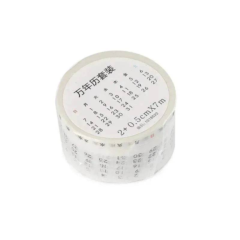 Digital Hand Account Tape Sticker Time Management Month Week - EX-STOCK Canada