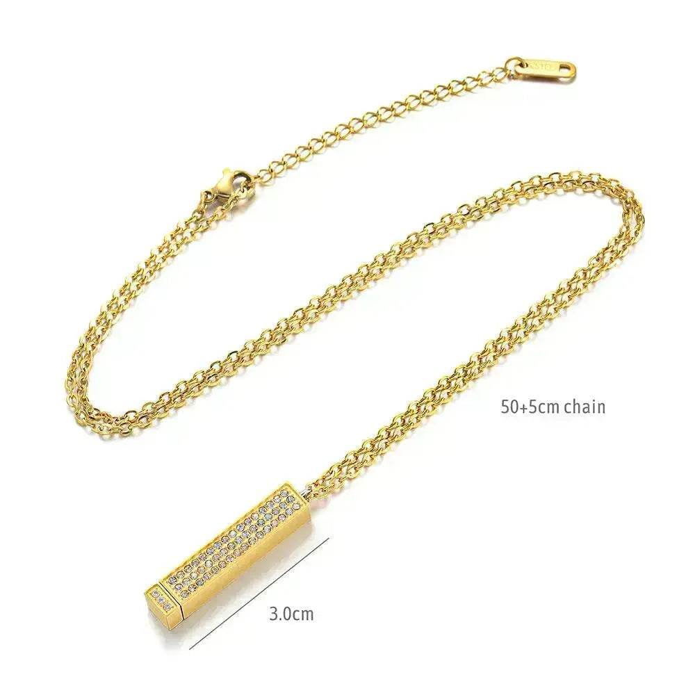 DIY Engraved Diamond Doll Necklace - EX-STOCK Canada