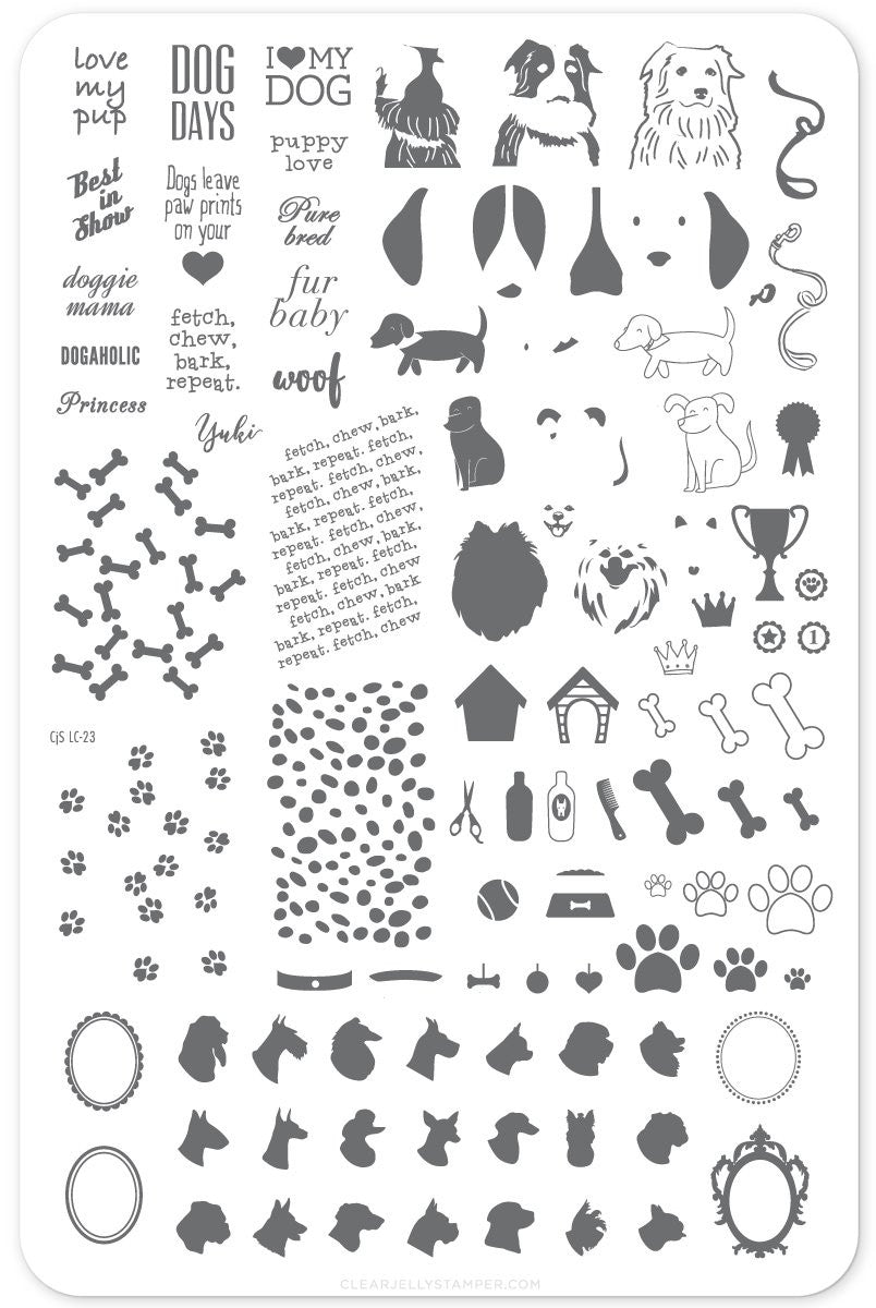 Tampon en gel transparent - Amour de chiotEX-STOCK Canada