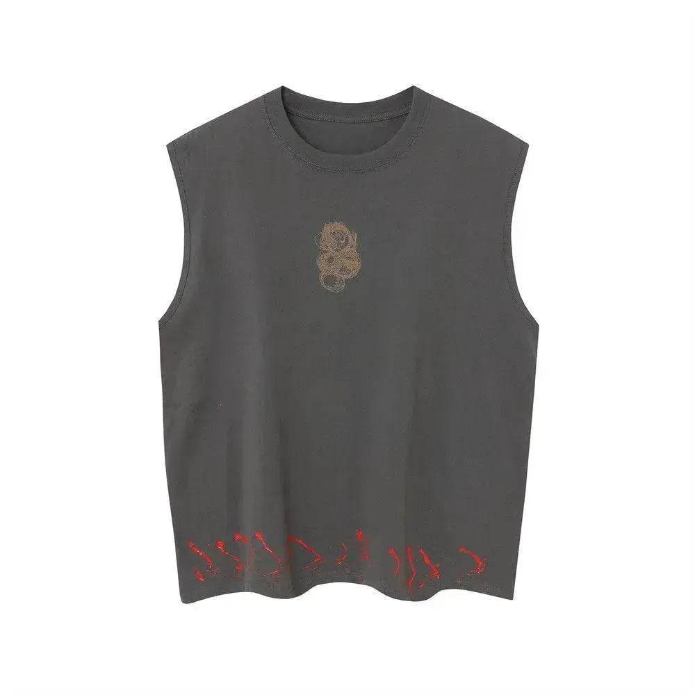 Dragon Totem Printed Waistcoat - EX-STOCK Canada