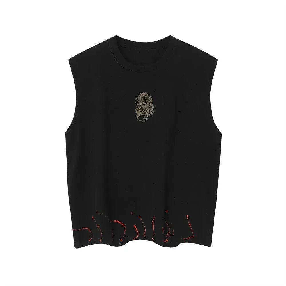 Dragon Totem Printed Waistcoat - EX-STOCK Canada