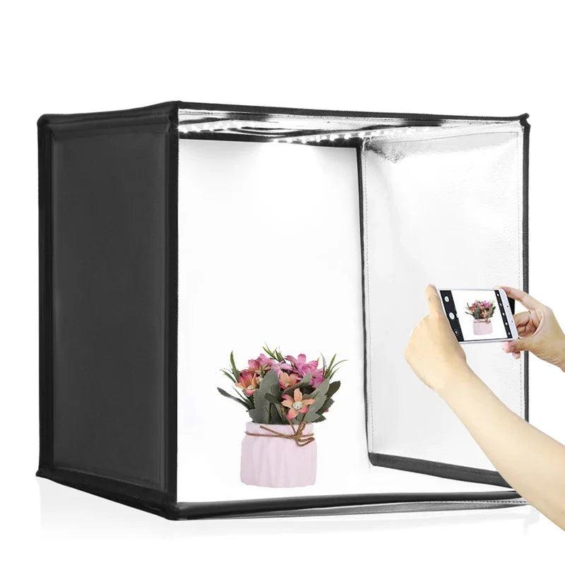 Box luminoso fotografico morbido da studio LED pieghevole da 40 cm con evidenziazione e dimmerEX-STOCK Canada