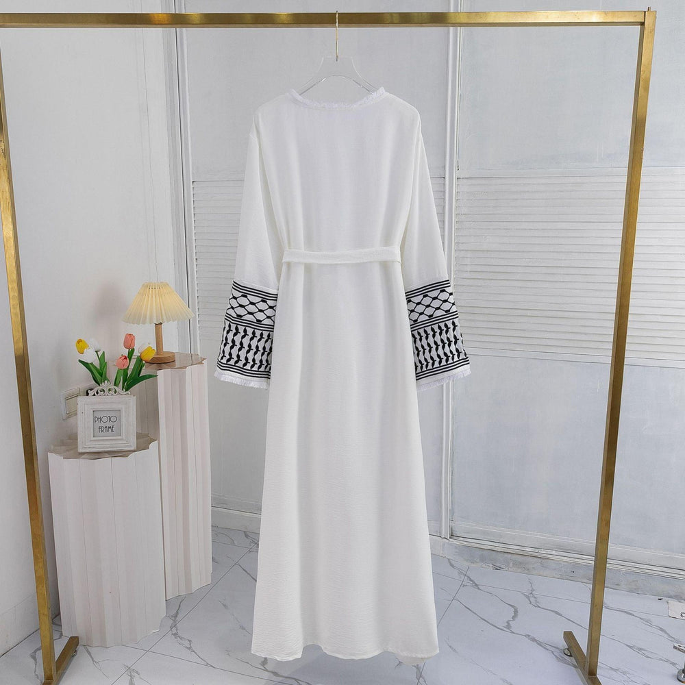 Cardigan Elegante Abito Islamico Ricamato Vestaglia da Donna - EX-STOCK Canada