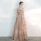 Toast Dress Female Wedding Bridesmaids Breast Wipe Long Skirt Dinner Annual Meeting Host EX-STOCK Canada
