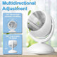 Portable Desk Fan Rechargeable Oscillating Tilting Fan With 4 Speeds 360 Degree - EX-STOCK Canada