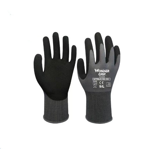 Handschuhe Nitril Intumeszierende Beschichtung Universal Atmungsaktiv, Rutschfest, Verschleißfest WG-502 Polyester Materialhandhabung