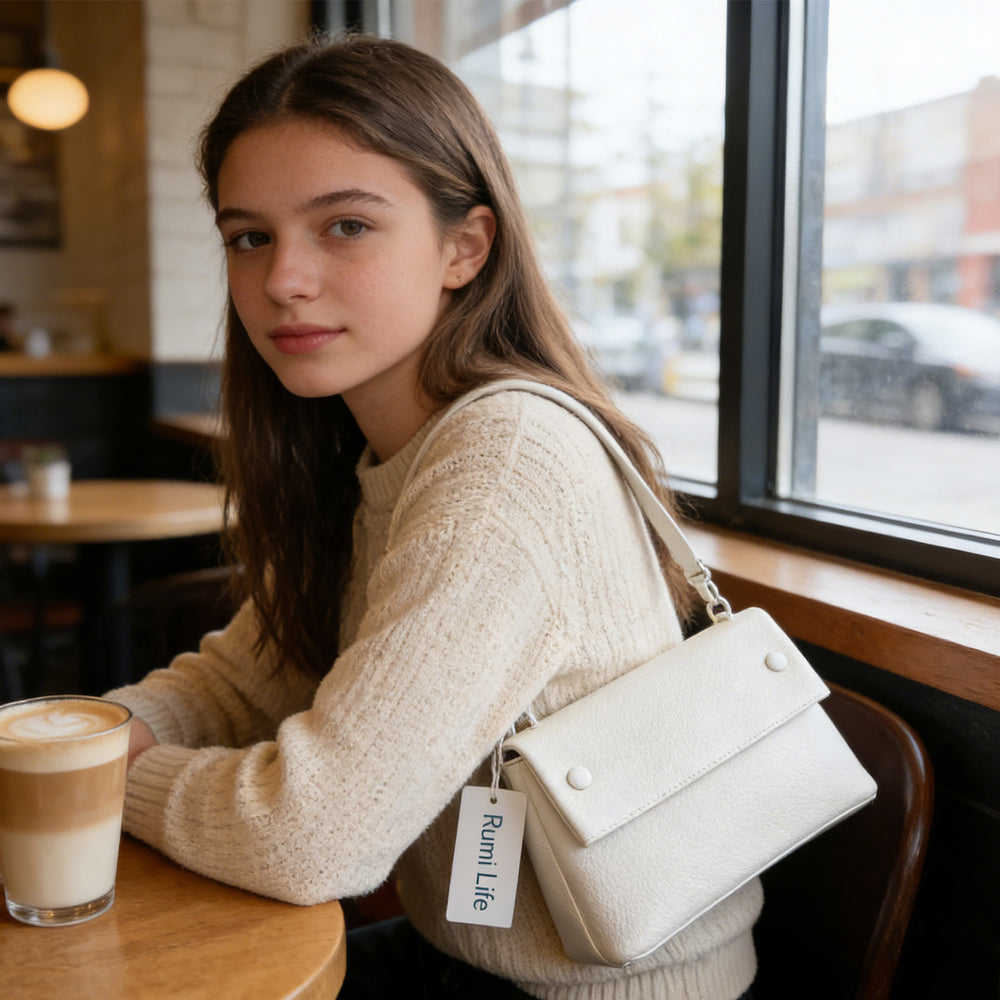 Bolso blanco de moda sencillo -EX-STOCK Canada