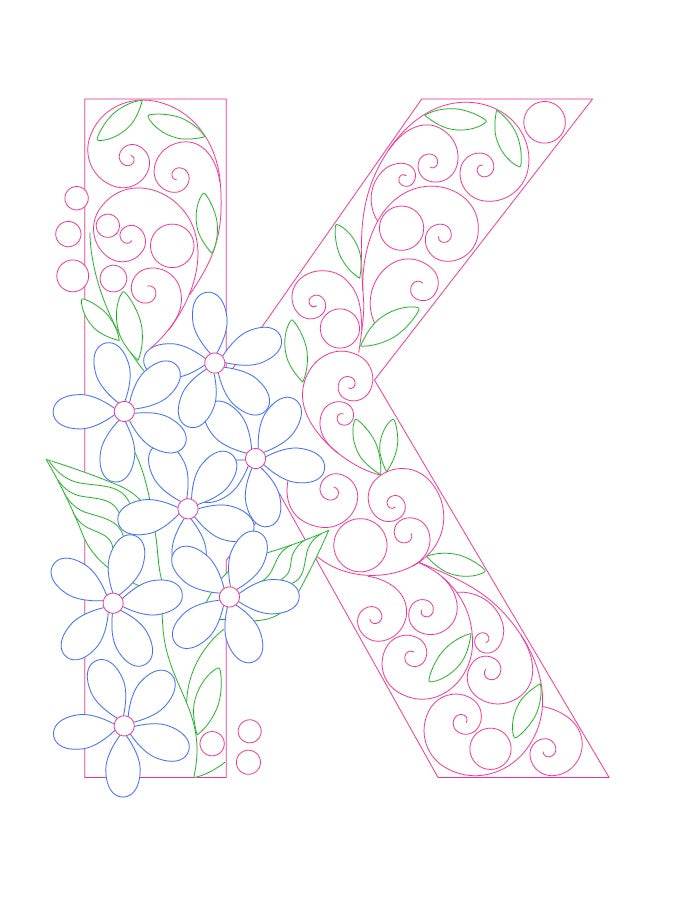 Paper Filigree Painting Kit - Letters - EX-STOCK Canada