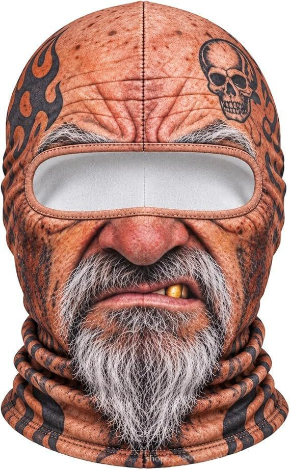 Realistic Winter Ski Face Mask Windproof Thermal Balaclava For Outdoor Sports And Parties | EX-STOCK product gallery photo 14