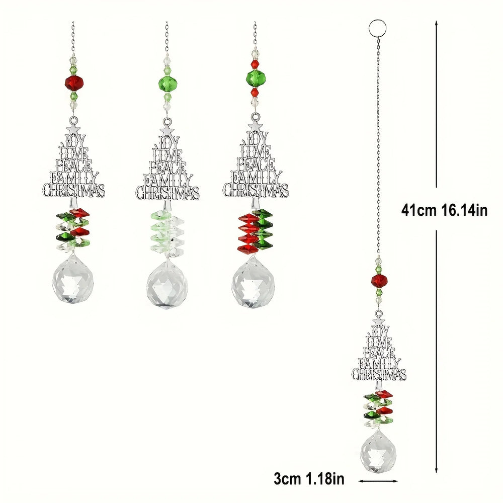 Christmas Sun Catcher Crystal Christmas Tree Pendant EX-STOCK Canada
