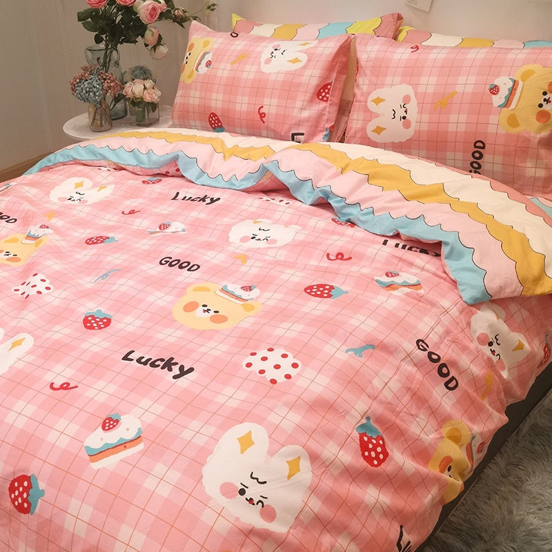 Four Piece Duvet Set Girl's Heart Ins Style EX-STOCK Canada