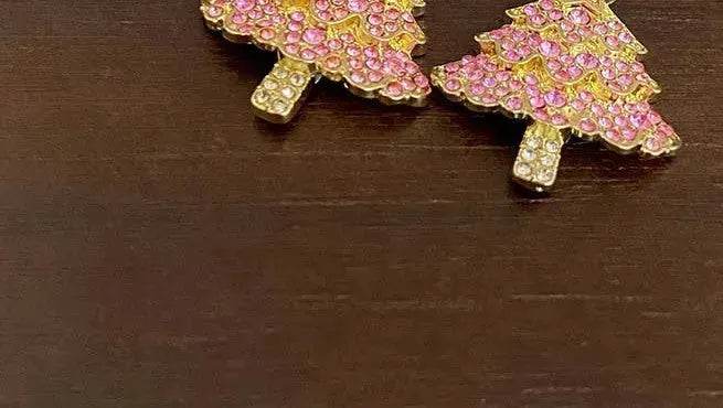 Micro-inlaid Christmas Tree Earrings Female Design Fashion - EX-STOCK Canada