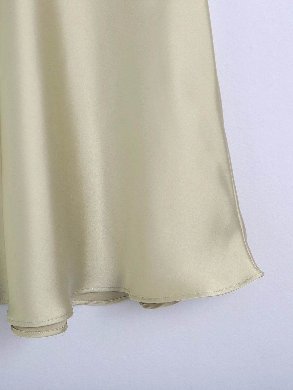 High Waisted Midi Silk Satin Skirt - EX-STOCK Canada