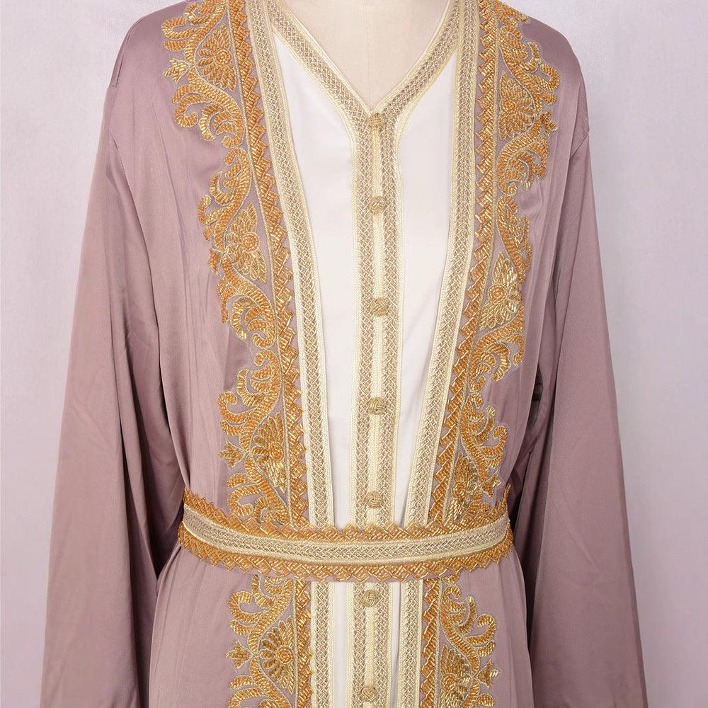 Muslim Women's Wear Beaded Two-piece Set Dress - EX-STOCK Canada