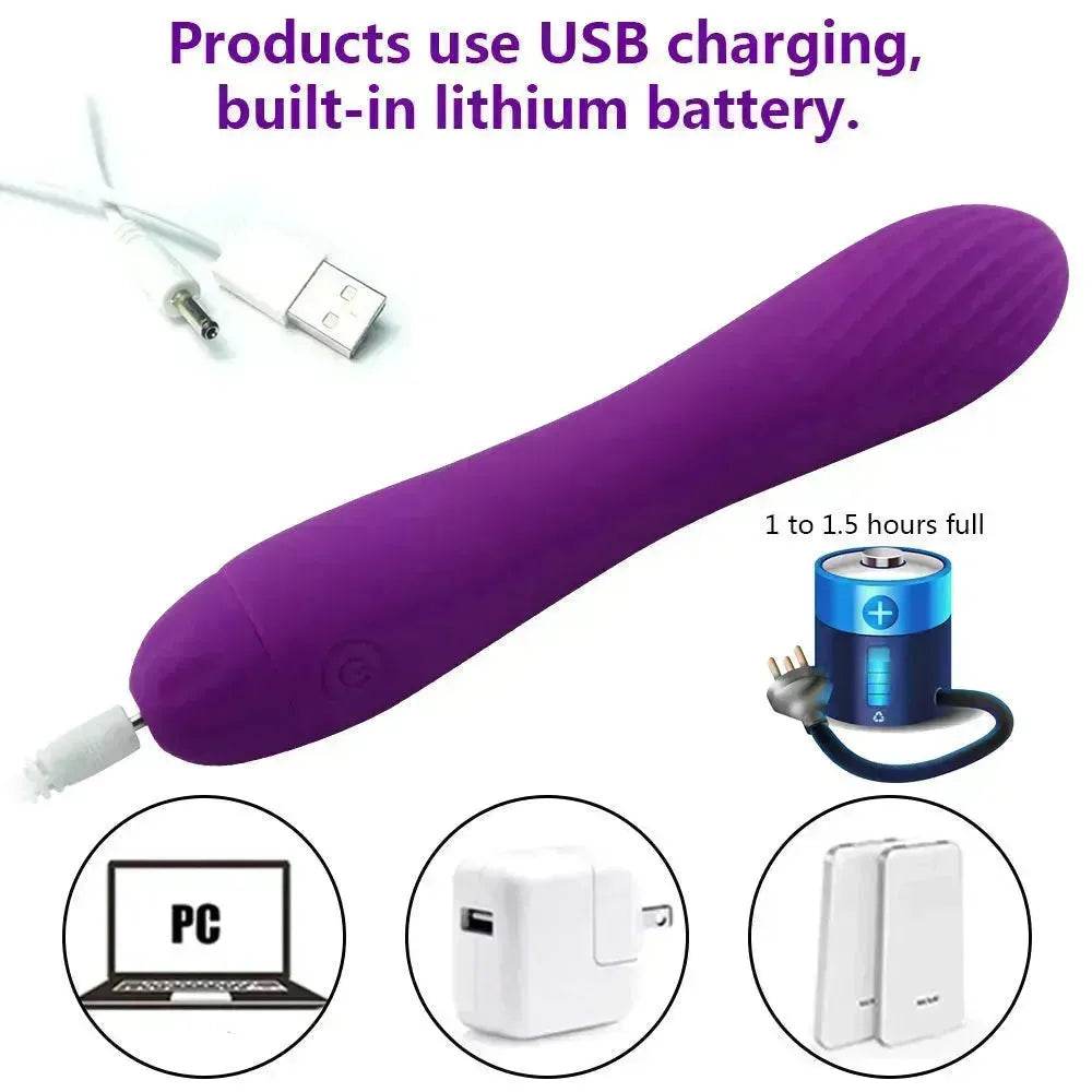 Rechargeable Vibrating Dildo pleasure Toy for Women Masturbating toy for Women - EX-STOCK Canada