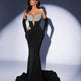 Gloves Hollow-out Low Cut Velvet Tube Top Dress Dinner Party EX-STOCK Canada