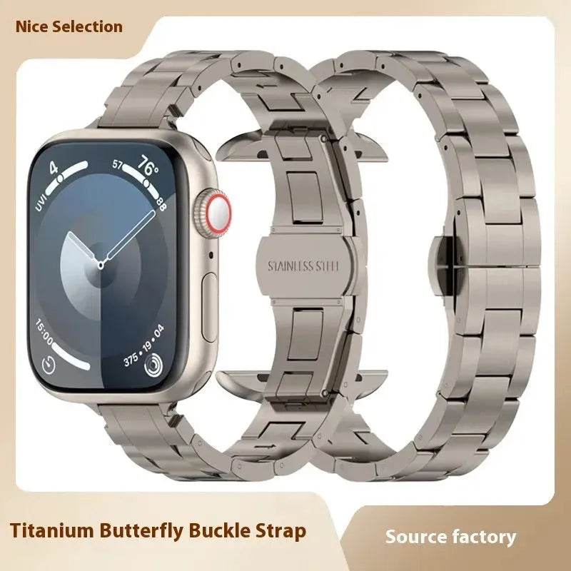 Replaceable Metal Watch Strap Suitable for Apple Smartwatch - EX-STOCK Canada