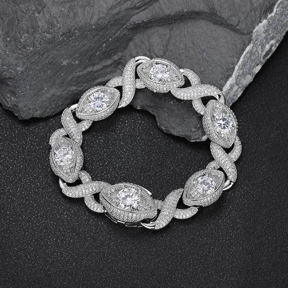Men's Fashion Hip Hop Zircon Bracelet Cuban Link Chain - EX-STOCK Canada