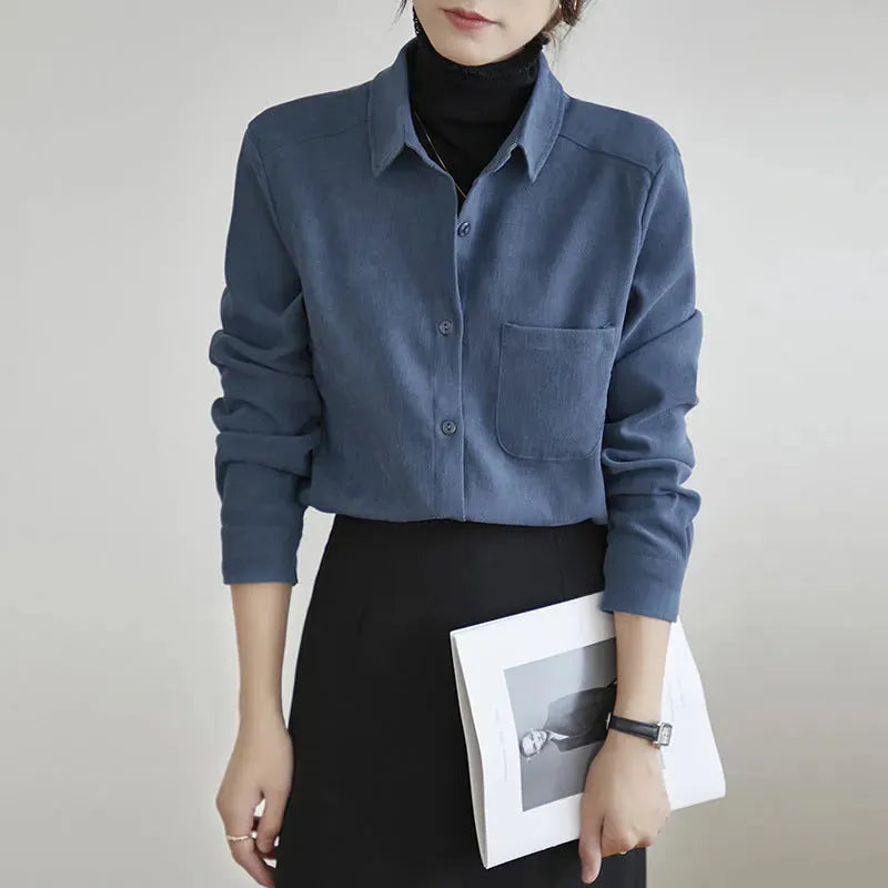 New Autumn And Winter Bandage Dress Shirt For Women - EX-STOCK CANADA