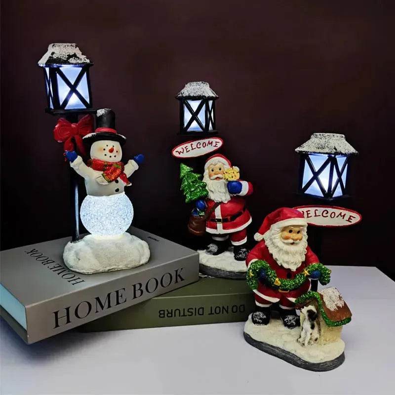 Christmas Gifts Resin Christmas Snowman Night Light Decoration Christmas Gifts Crafts - EX-STOCK Canada
