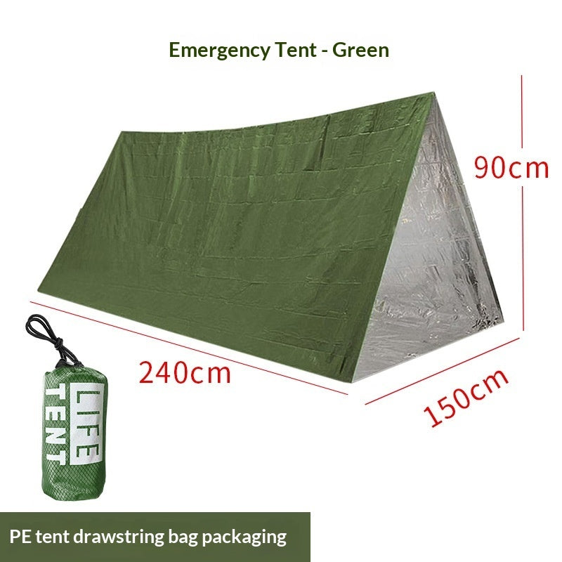 Portable Emergency Survival Tent – 240 × 150 cm, 3 Colours