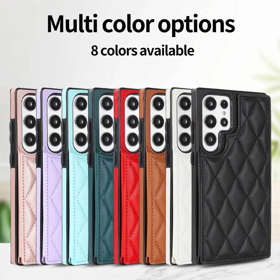 Plaid Double Buckle Phone Case Protective Case - EX-STOCK Canada