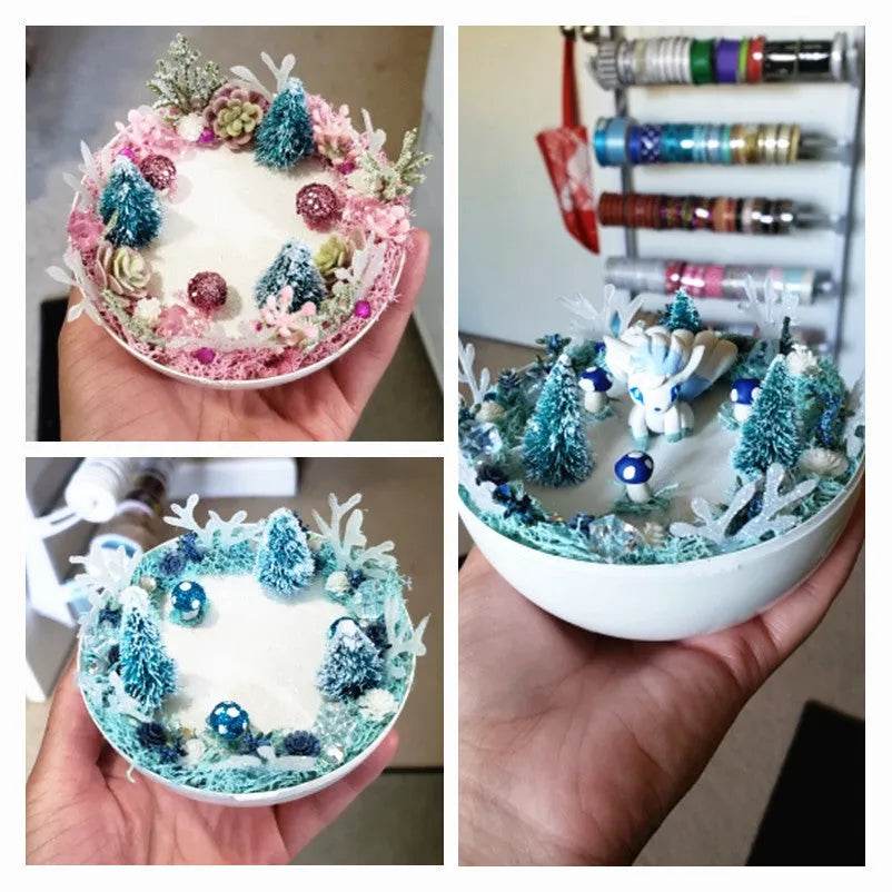 Blue Gold Silver And Red Mini Christmas Tree Ornaments - EX-STOCK Canada