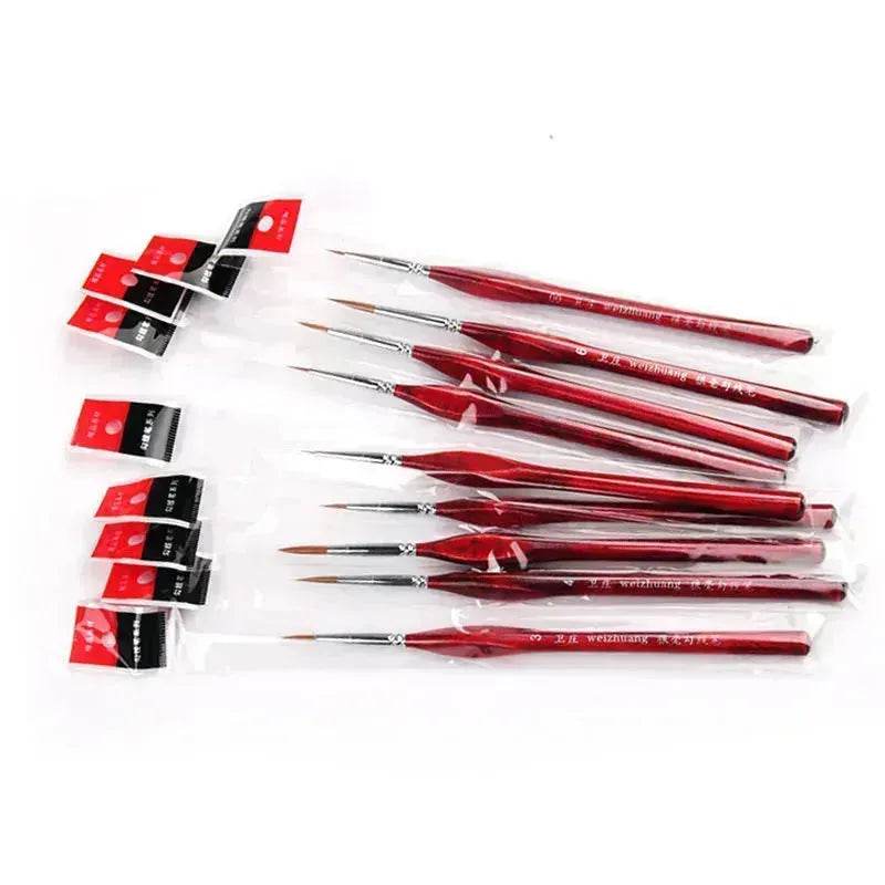 Gouache Oil Painting Watercolor Hand-painted Crochet Pen Paint Brush Miniature and Micro Detail Paint Brush, Triangular Grip Handles Art Brushes For Acrylic Painting - EX-STOCK Canada