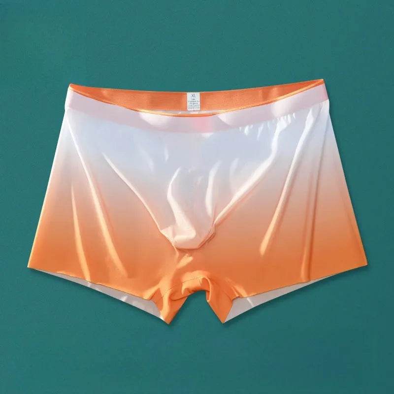 Ice Silk Men's Breathable Full Seamless Boxer Brief Pant underwear - EX-STOCK Canada