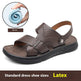 Men's Breathable Genuine Leather Beach Shoes Casual Soft Bottom Middle-aged And Elderly  EX-STOCK CANADA