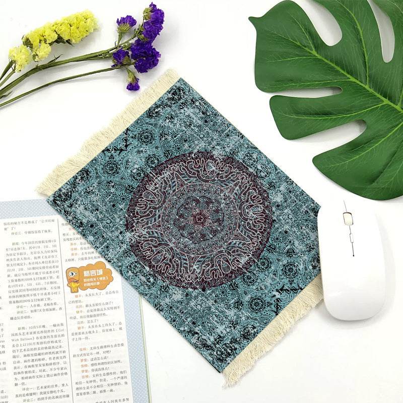 Office mouse pad, Suede fringe mouse pad Hot rubber Bohemian style - EX-STOCK Canada