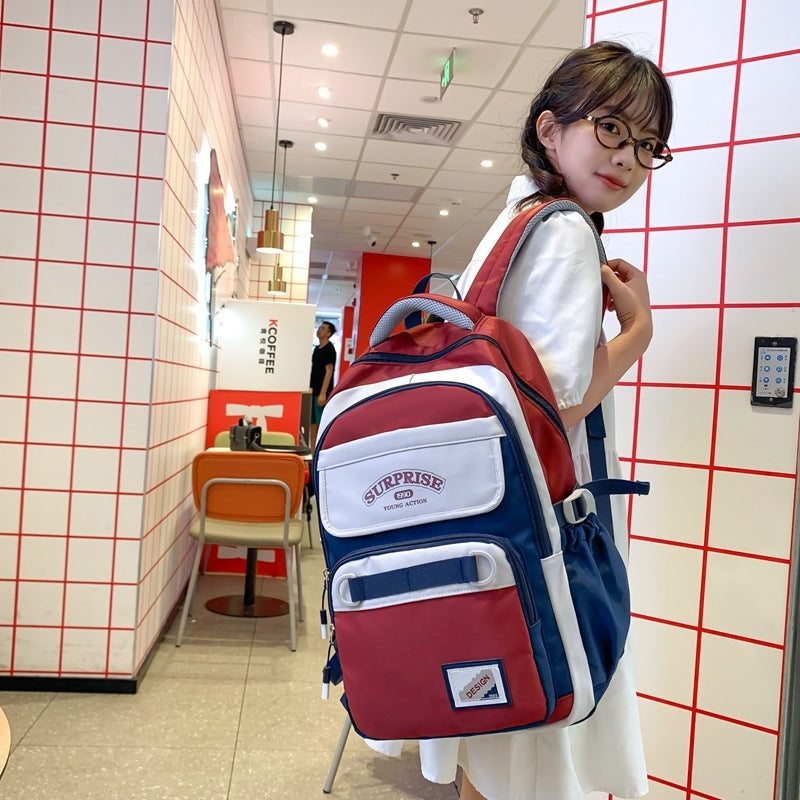 College Style Student Leisure Travel Large Capacity Backpack EX-STOCK