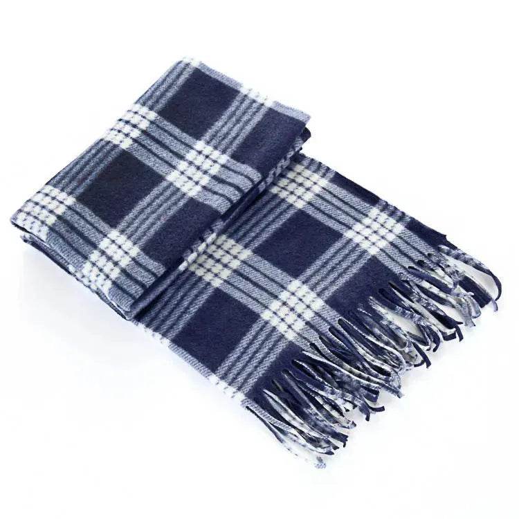 Handmade Autumn And Winter Velvet Fleece Plaid Scarf - EX-STOCK Canada