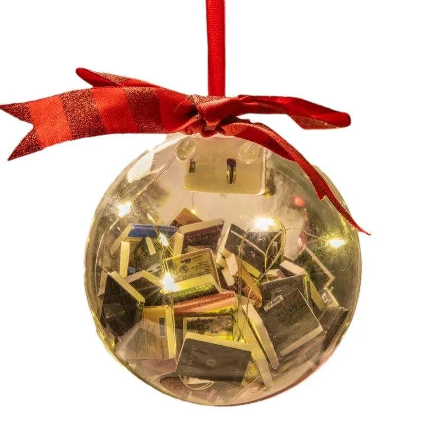 Decorazioni di Natale Palle di Natale Appese Piene di LibriEX-STOCK Canada