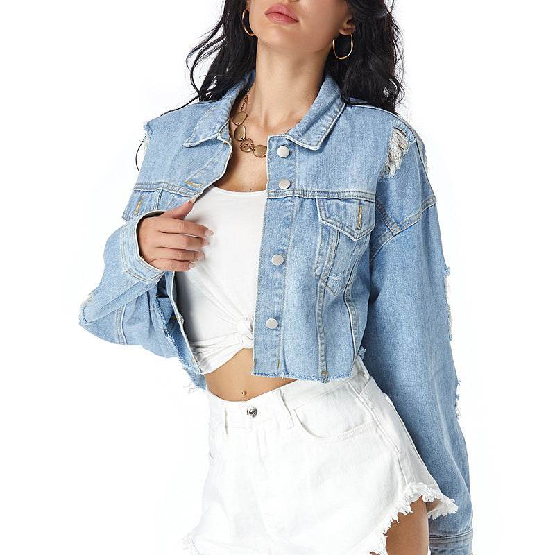 Denim Jacket Women European And American Foreign Trade EX-STOCK Canada