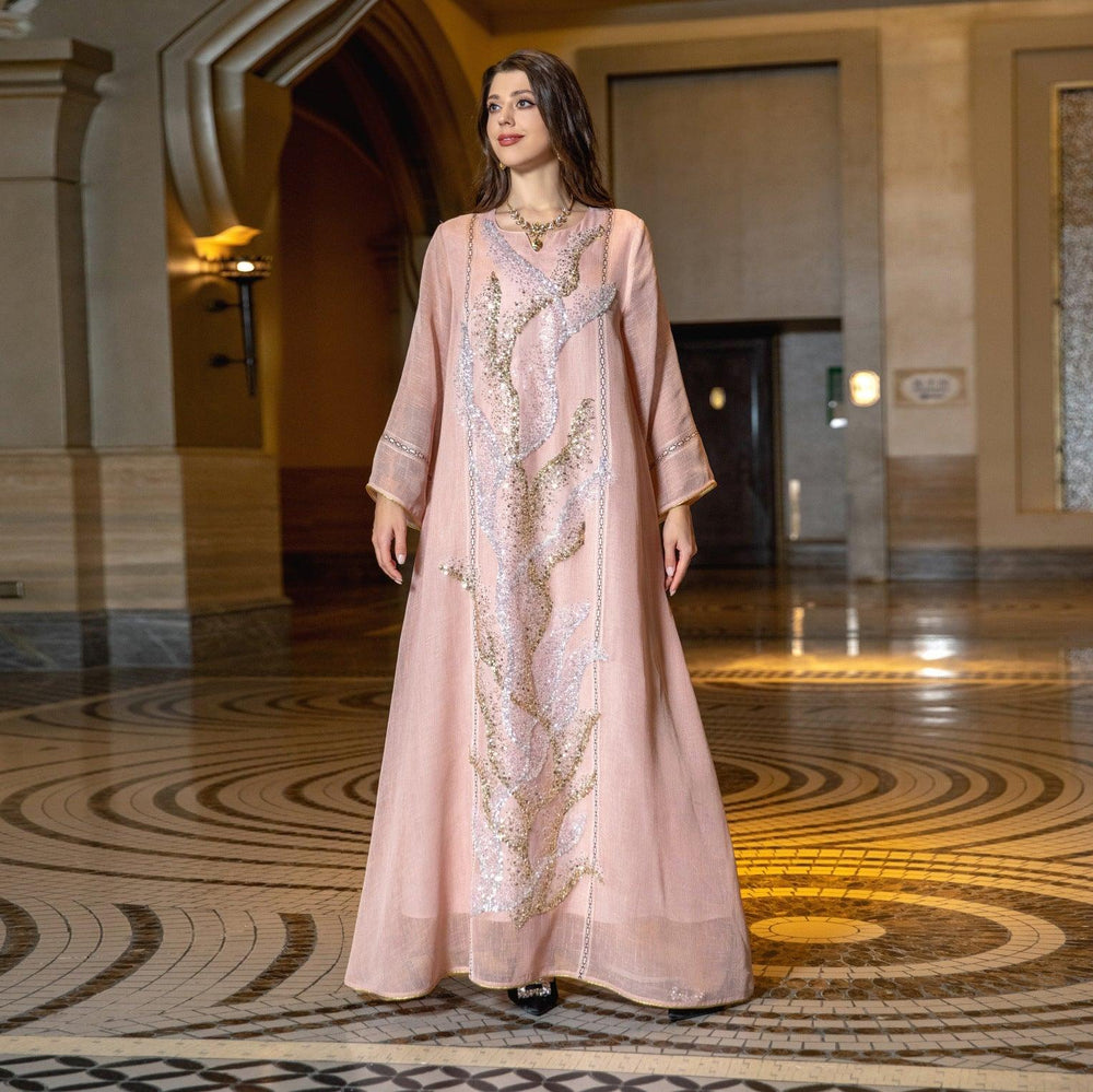 Muslim Robe Sequined Embroidery Dress EX-STOCK Canada