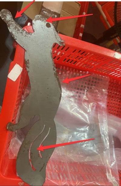 Household Rusty Squirrel Silhouette Screw Insert wood craft - EX-STOCK Canada